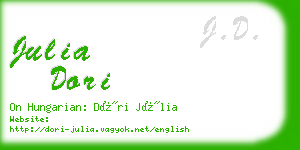 julia dori business card